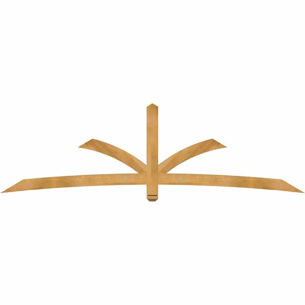 Ekena Millwork Davenport Timber Gable Bracket, Western Red Cedar, 108"W x 31 1/2"H x 2"D x 4"F, 7/12 Pitch GBW108X31X0204DAV00RWR - main
